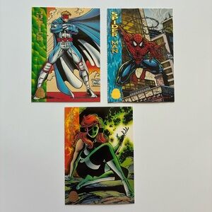 VTG‎ 1994 Fleer Marvel Universe Moment of Truth Cards #130 146 166 Lot of 3